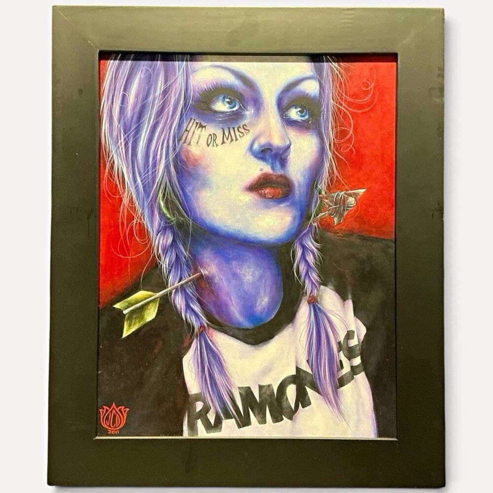 Original Jenny Dayton Painting "Look Out Below!" 2011 17x14 Signed Acrylic